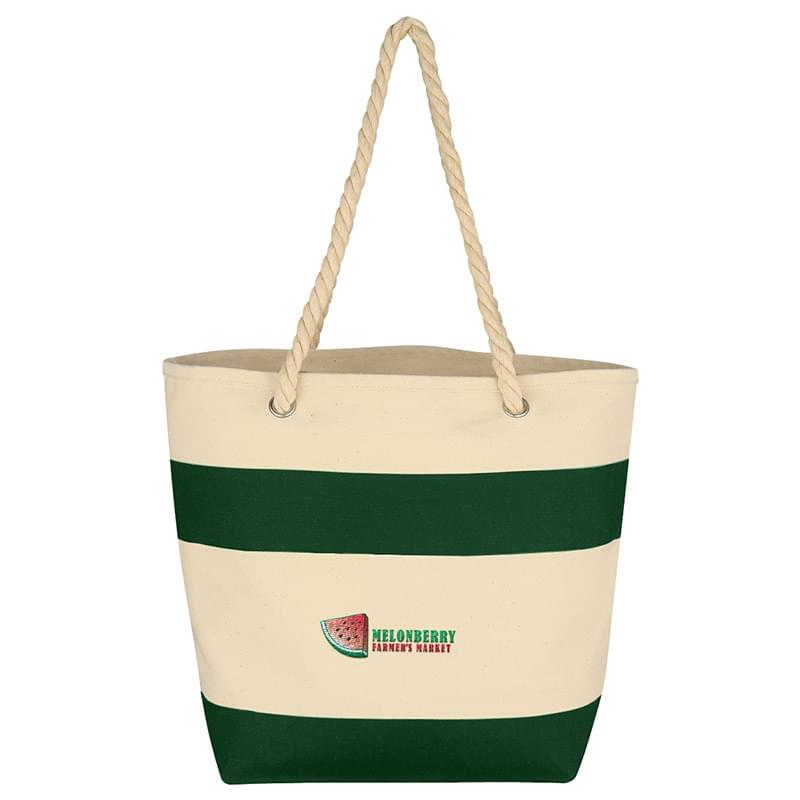 Cruising Tote Bag With Rope Handles - Embroidered