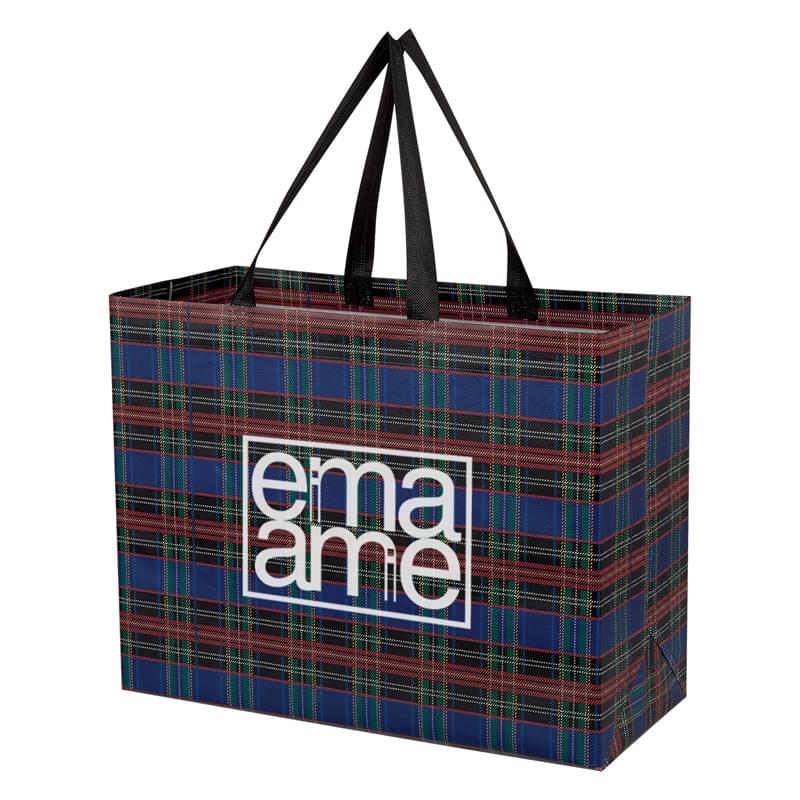 Soho Tartan Laminated Non-Woven Shopper Bag