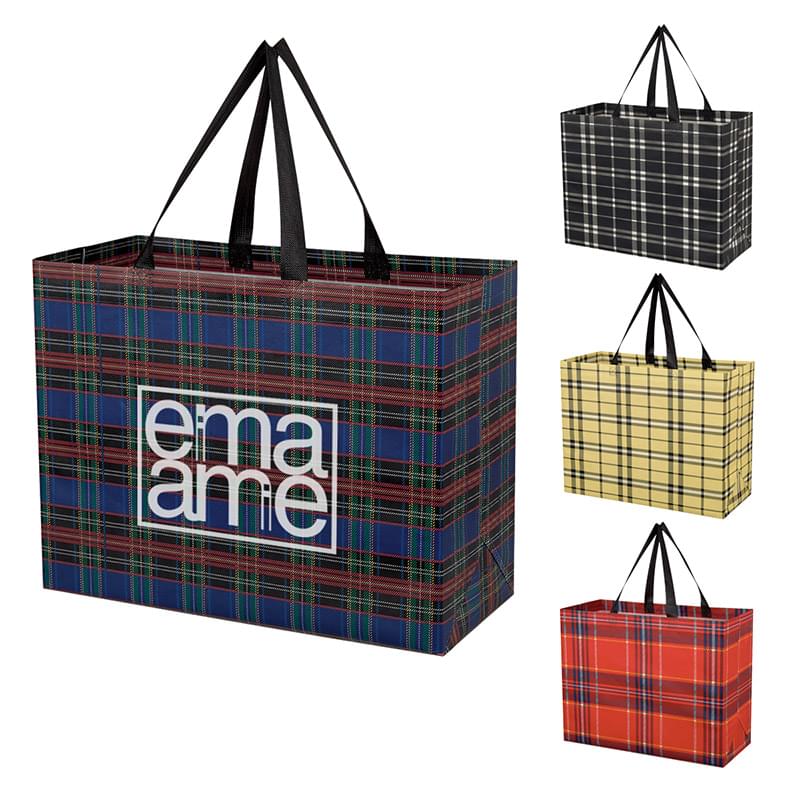 Soho Tartan Laminated Non-Woven Shopper Bag