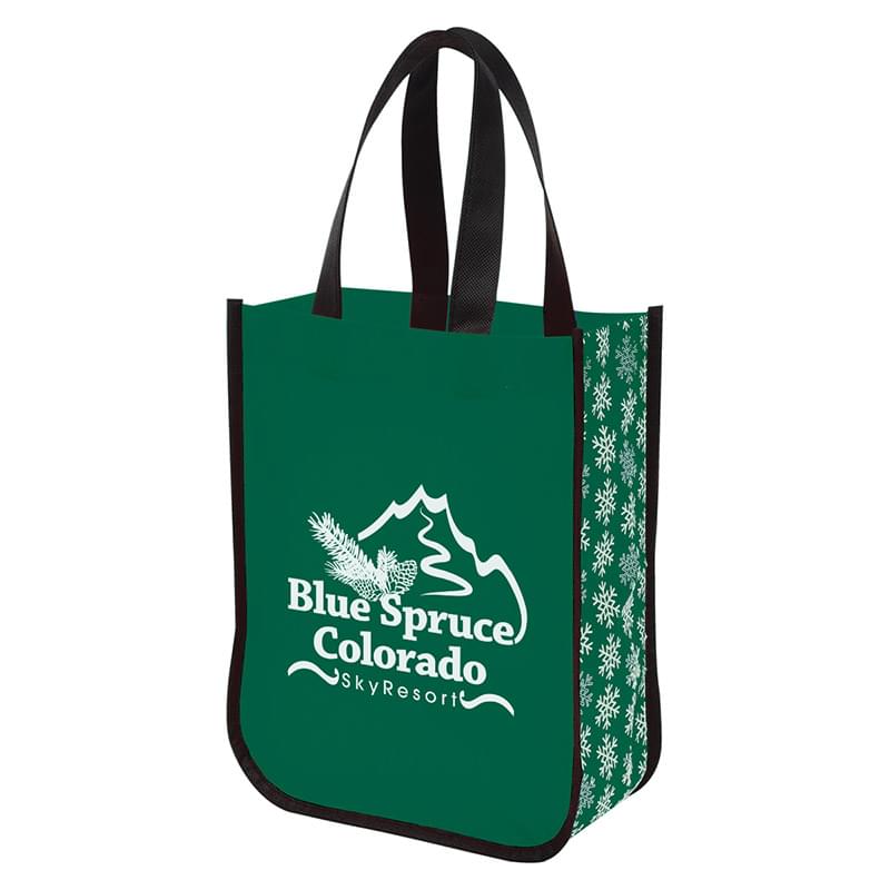 Snow Flurry Laminated Non-Woven Tote Bag - Discontinued