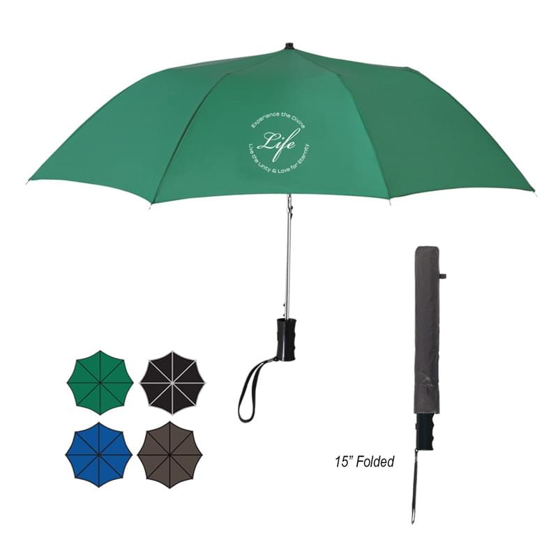 36" Arc Telescopic Folding Automatic Umbrella