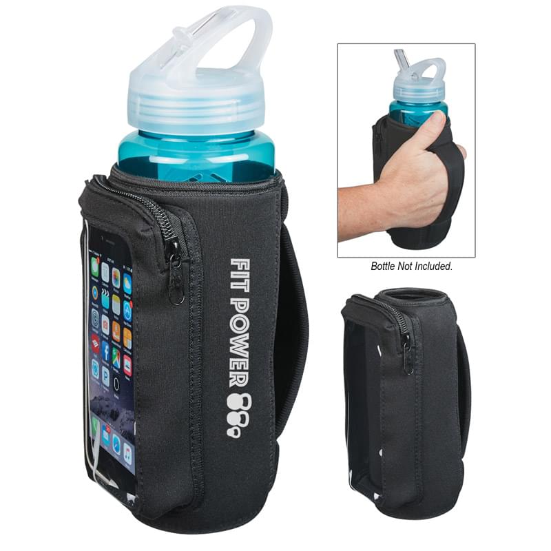 Neoprene Bottle Kooler With Phone Holder