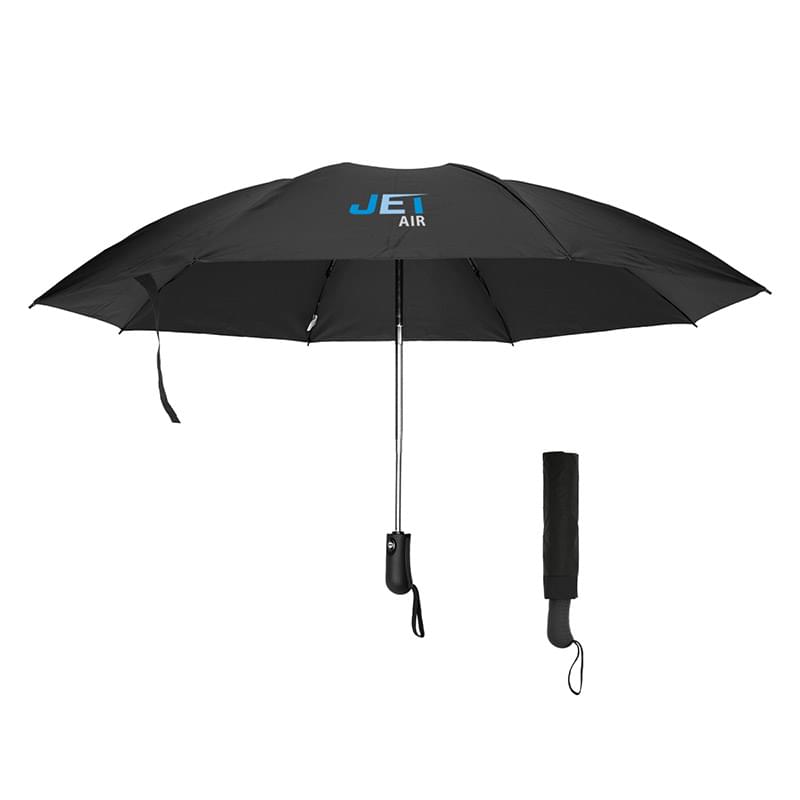 46" Arc Two-Tone rPET Inversion Umbrella