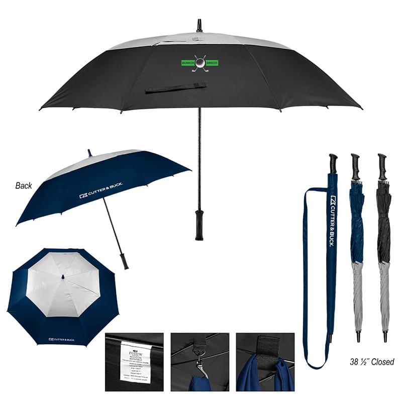 60" Arc Cutter & Buck rPET Golf Umbrella