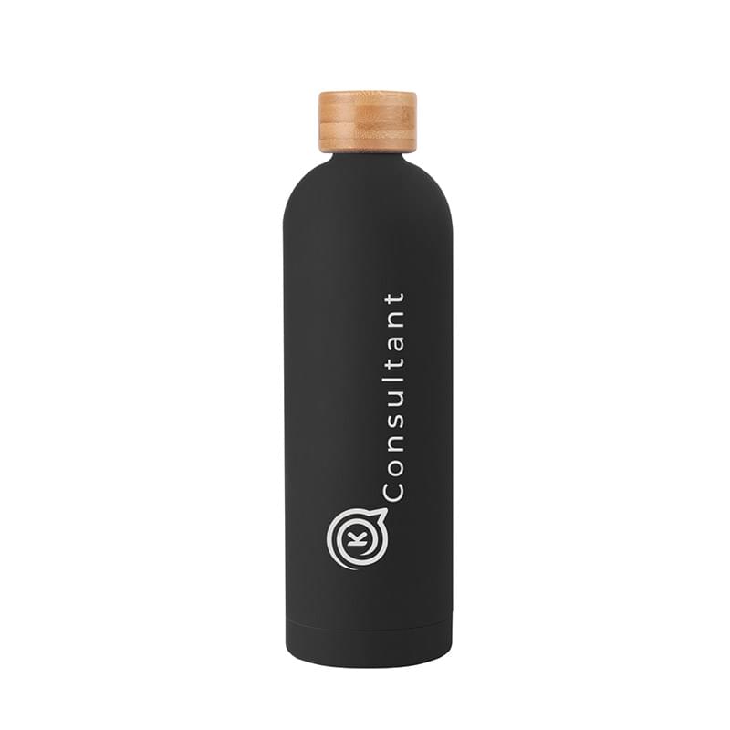33 Oz. Viviane Stainless Steel Bottle With Bamboo Lid