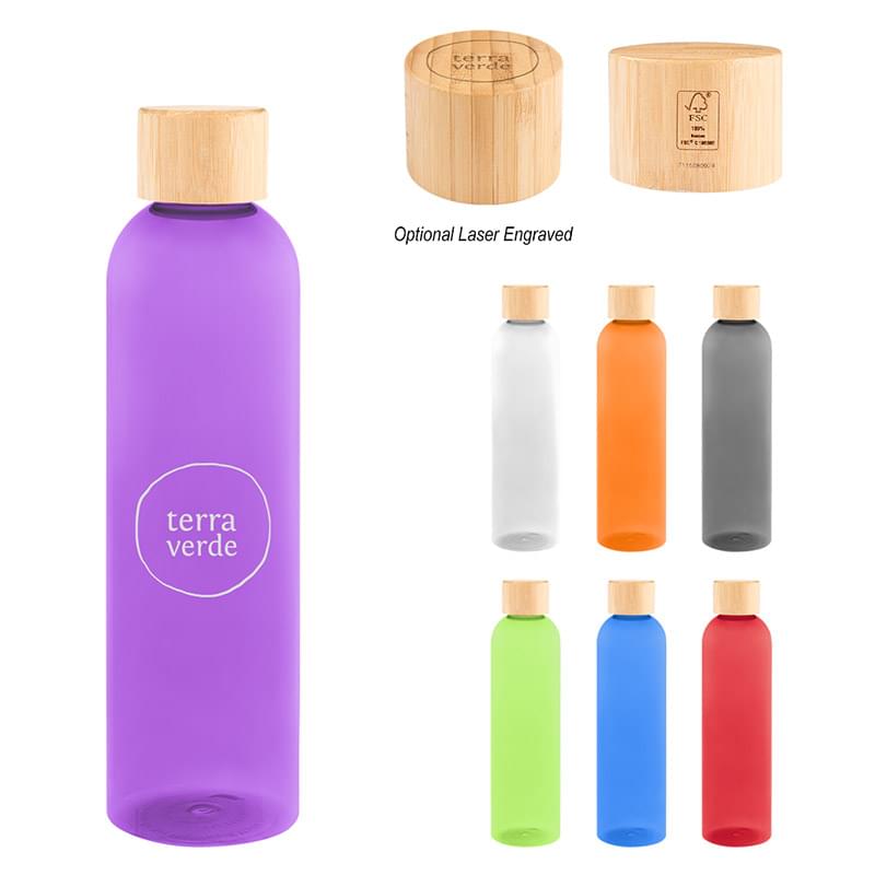 32 Oz. Jordan rPET Bottle With Bamboo Lid