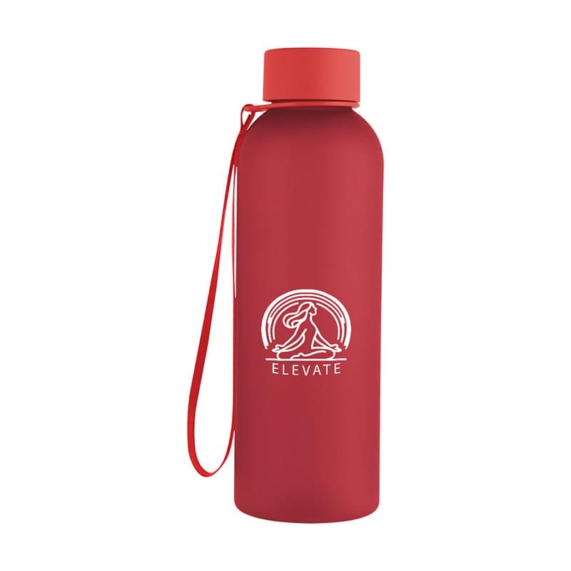20 Oz. Morgan rPET Rubberized Bottle With Carry Strap