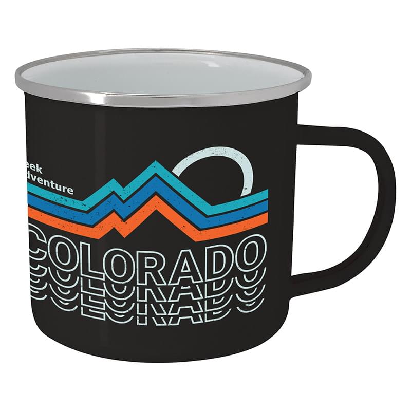 16 Oz. Full Color Steel Campfire Mug