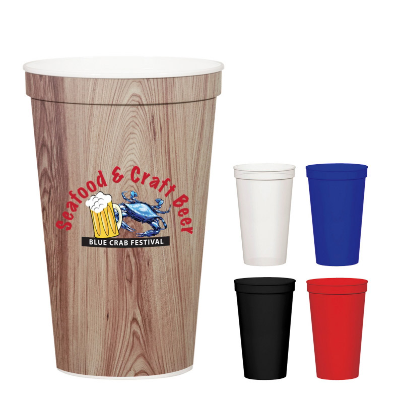 22 Oz. Full Color Stadium Cup