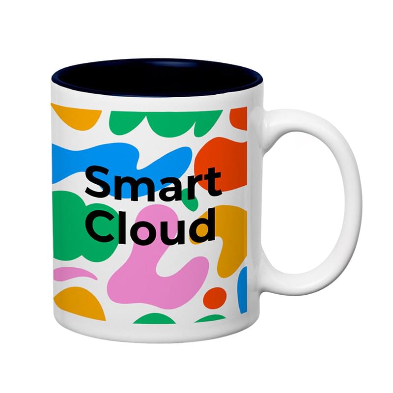 11 Oz. Full Color Hughes Stoneware Mug With C-Handle