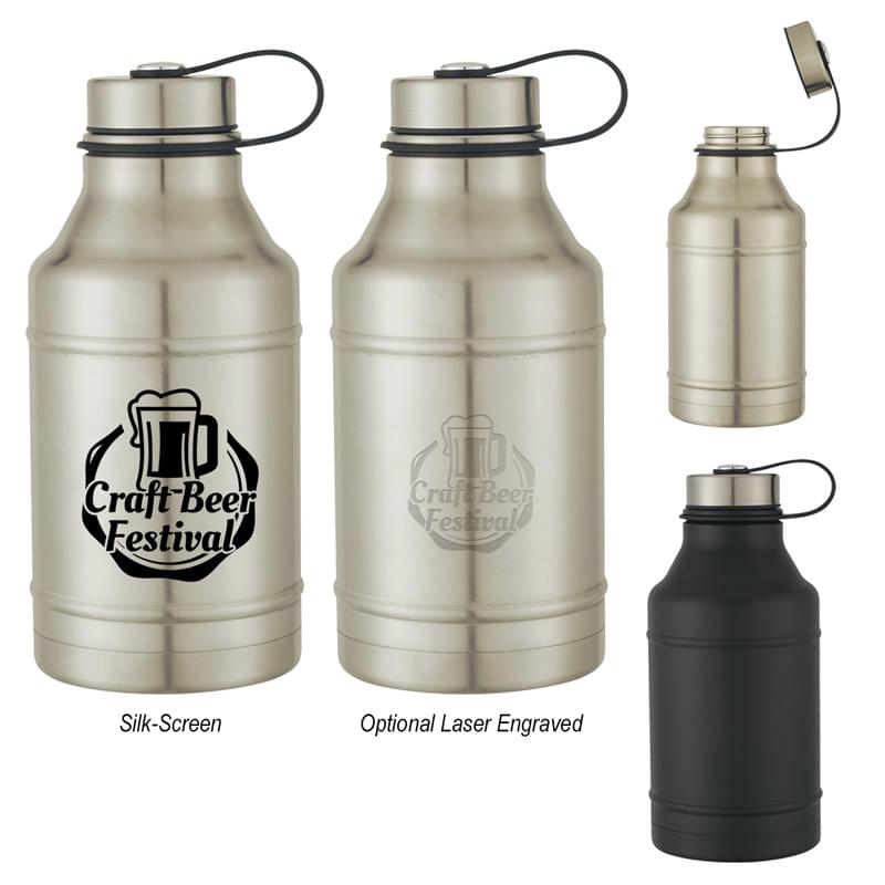 64 Oz. Stainless Steel Wide-Mouth Growler