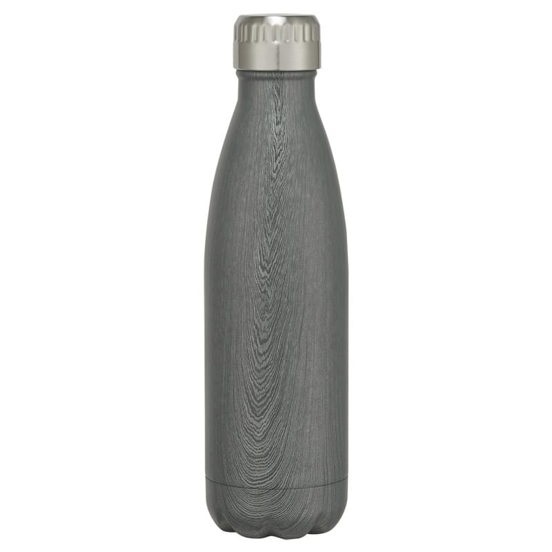 16 Oz. Swig Stainless Steel Woodtone Bottle With Custom Box