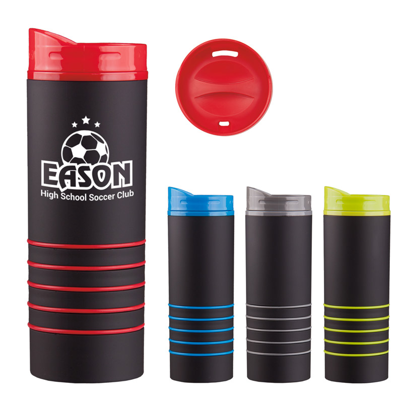 16 Oz. Rubber-Coated Tumbler