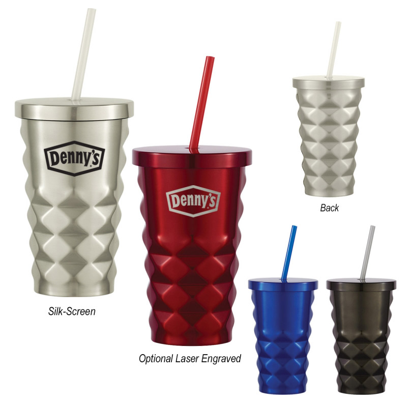 16 Oz. Jagger Diamond Cut Tumbler