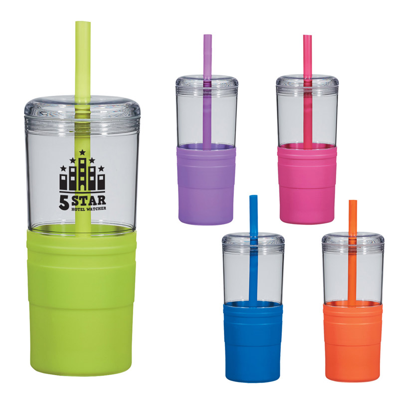 21 Oz. Jelly Straw Tumbler