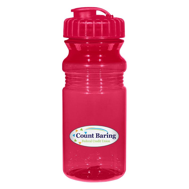 Poly-Clear™ 20 Oz. Fitness Bottle With Super Sipper Lid