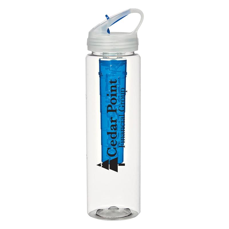 32 Oz. Poly-Clean Sports Bottle With Ice Infuser