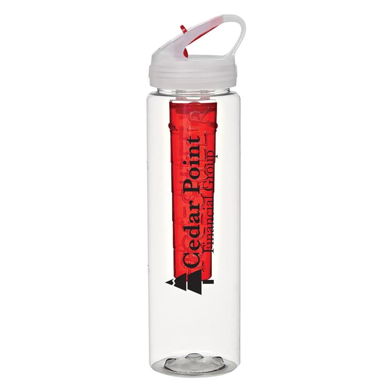 32 Oz. Poly-Clean Sports Bottle With Ice Infuser