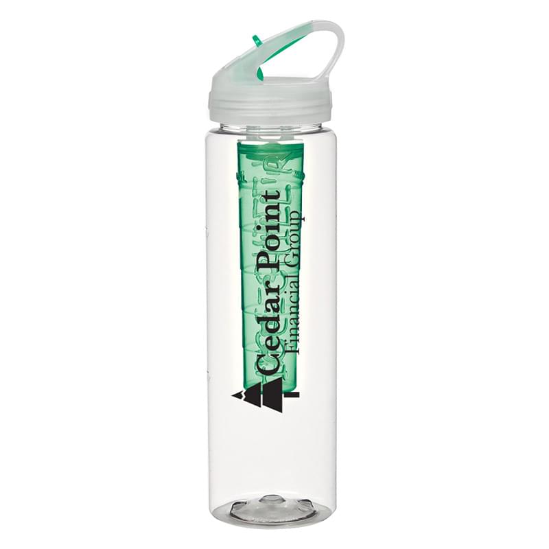 32 Oz. Poly-Clean Sports Bottle With Ice Infuser