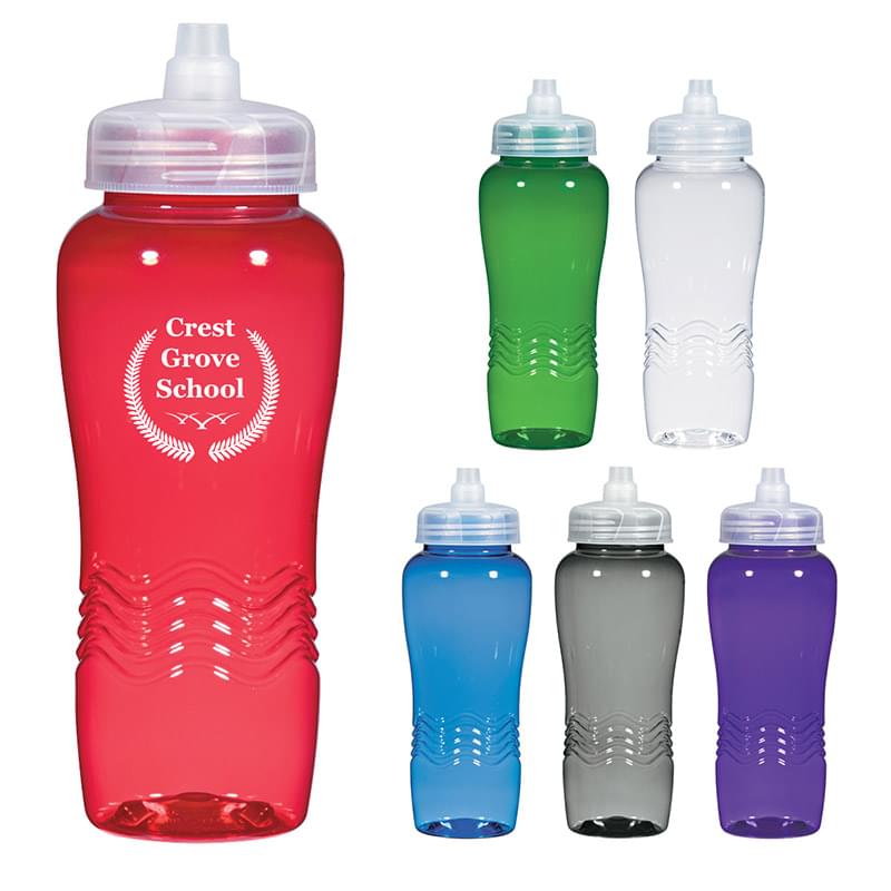 26 Oz. Wave Bottle With Sure Flow Lid