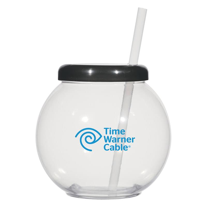 46 Oz. Fish Bowl Cup With Straw