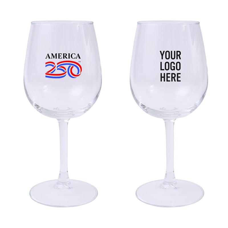 America250 12 Oz. Full Color Wine Glass