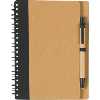 Eco-Inspired Spiral Notebook & Pen