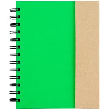 Spiral Notebook With Sticky Notes And Flags