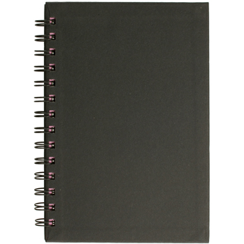 5" x 7" Spiral Notebook With Colored Paper