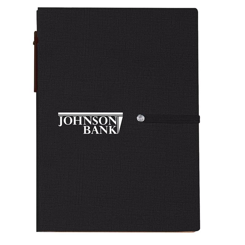 Notebook With Sticky Notes And Pen