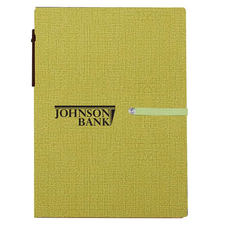 Notebook With Sticky Notes And Pen