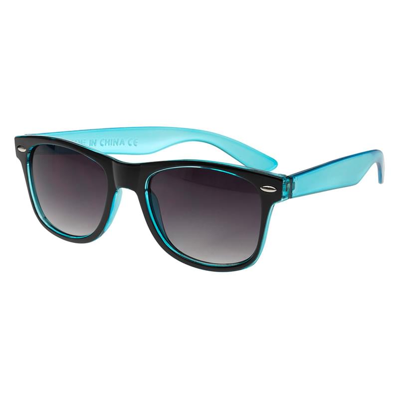 Two-Tone Translucent Malibu Sunglasses