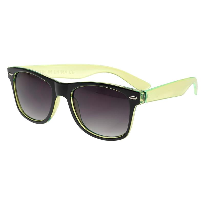 Two-Tone Translucent Malibu Sunglasses