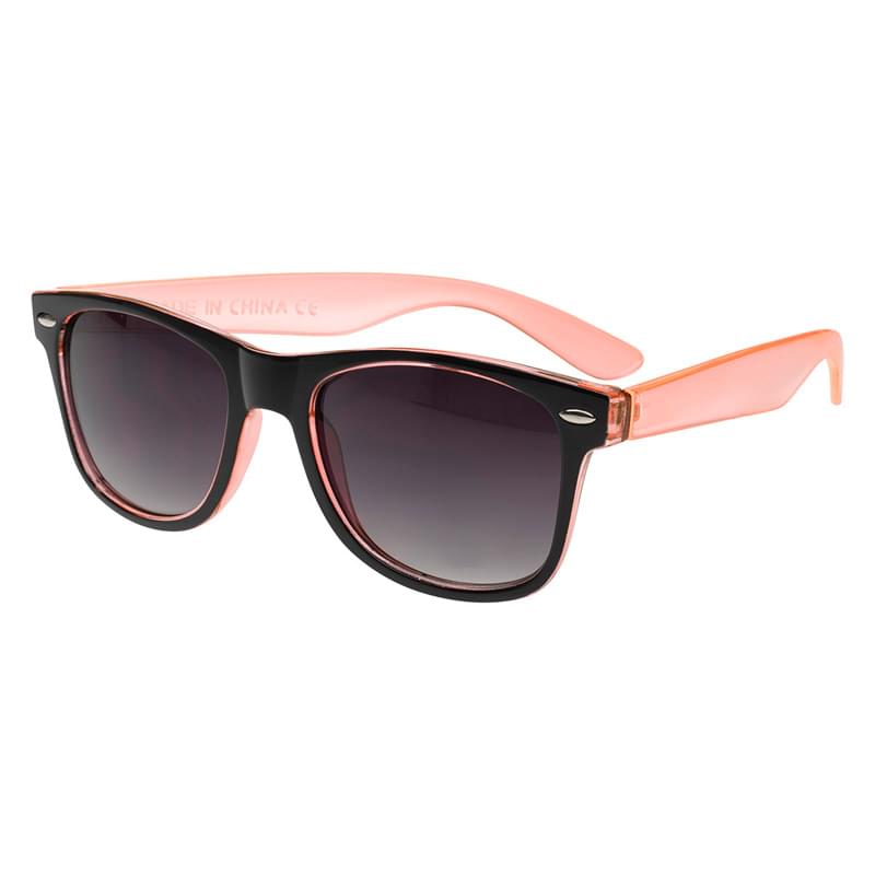 Two-Tone Translucent Malibu Sunglasses