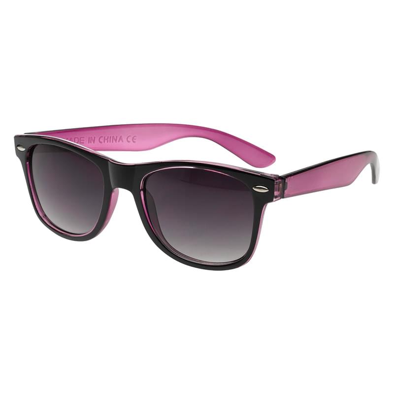 Two-Tone Translucent Malibu Sunglasses