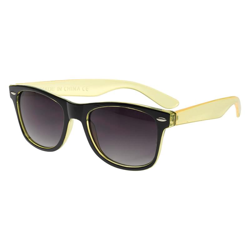 Two-Tone Translucent Malibu Sunglasses