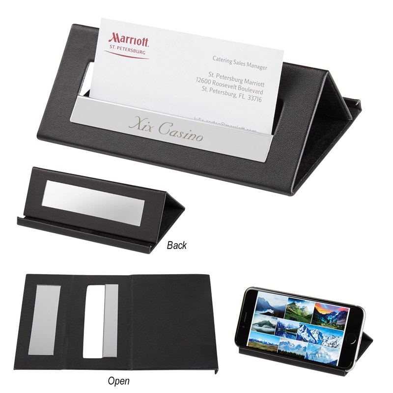 Executive Desk Card Holder/Media Stand