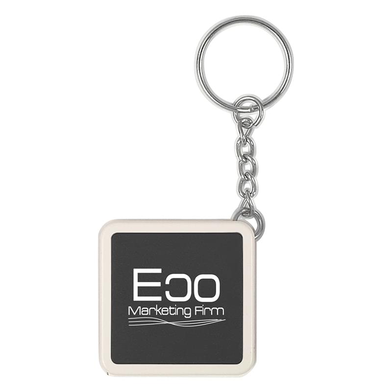 Square Tape Measure Key Tag