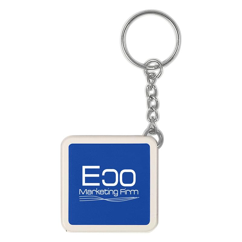 Square Tape Measure Key Tag