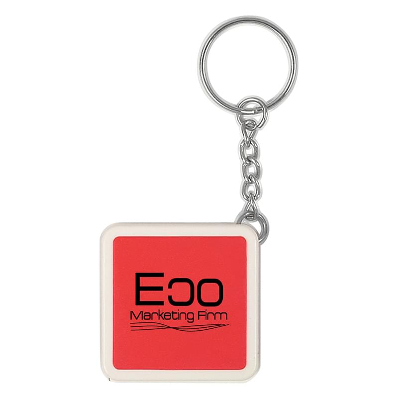 Square Tape Measure Key Tag