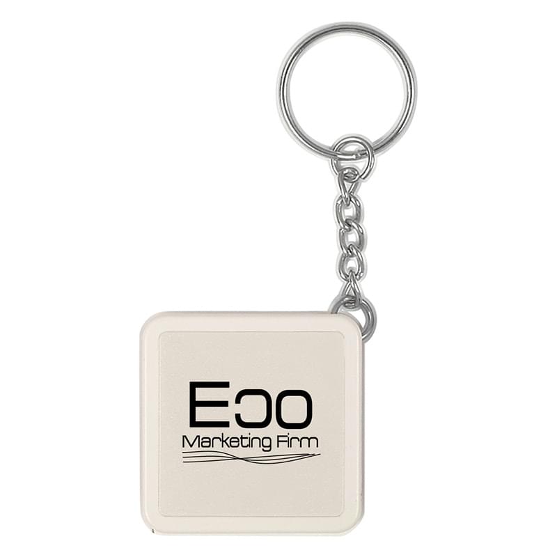 Square Tape Measure Key Tag