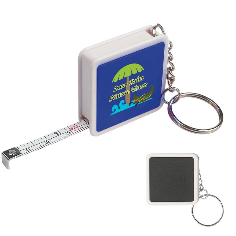 Square Tape Measure Key Tag