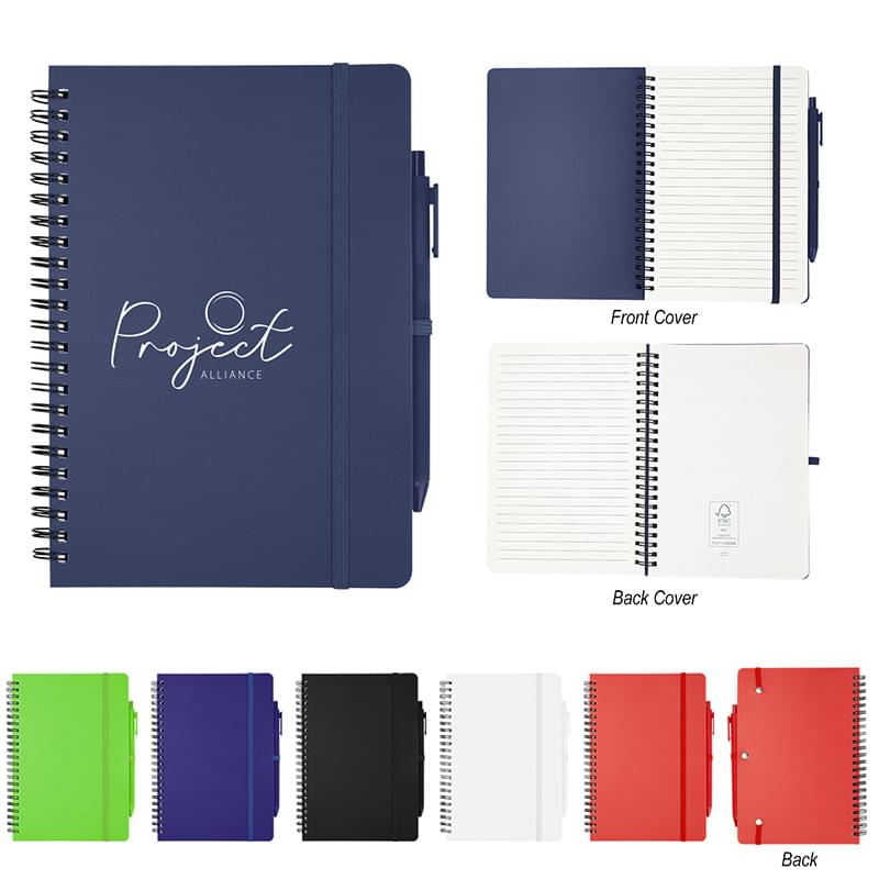 REPREVE Recycled Spiral Notebook with Pen