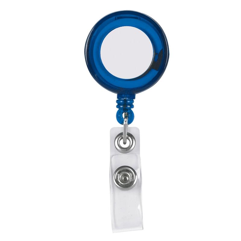 Retractable Badge Holder With Laminated Label