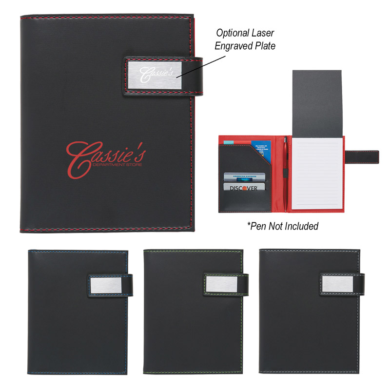 Leatherette Notebook With Magnetic Closure