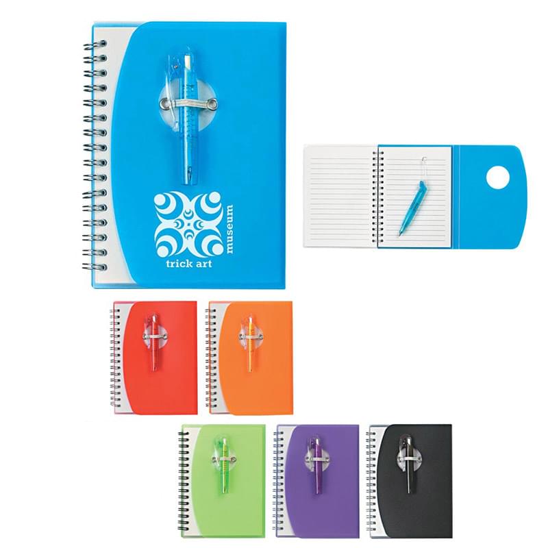 Spiral Notebook With Shorty Pen