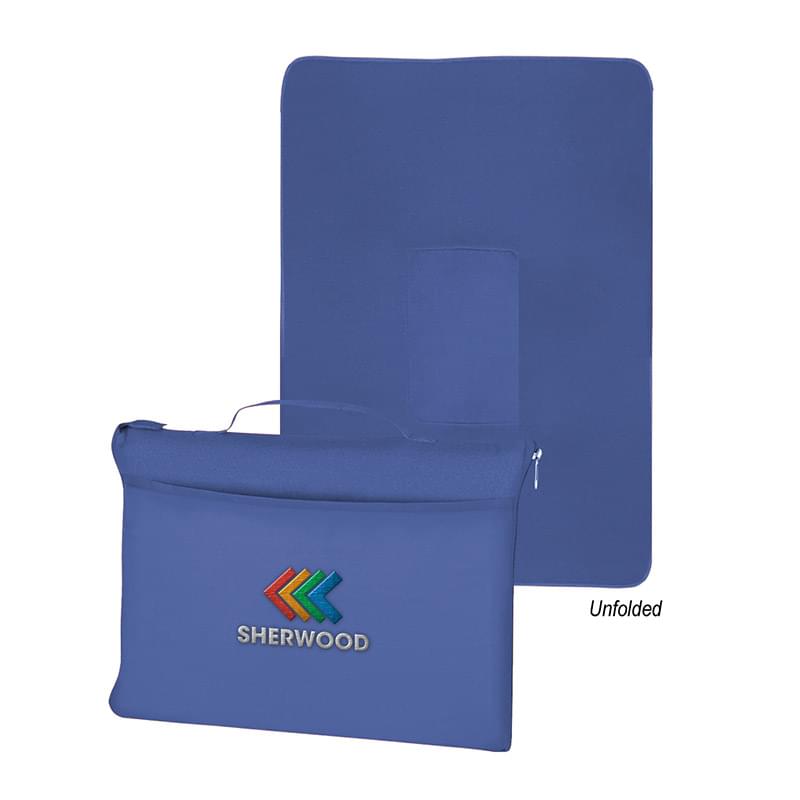 Fleece Travel Blanket - Embroidered