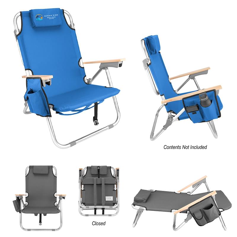 Portable Reclining rPET Beach Chair