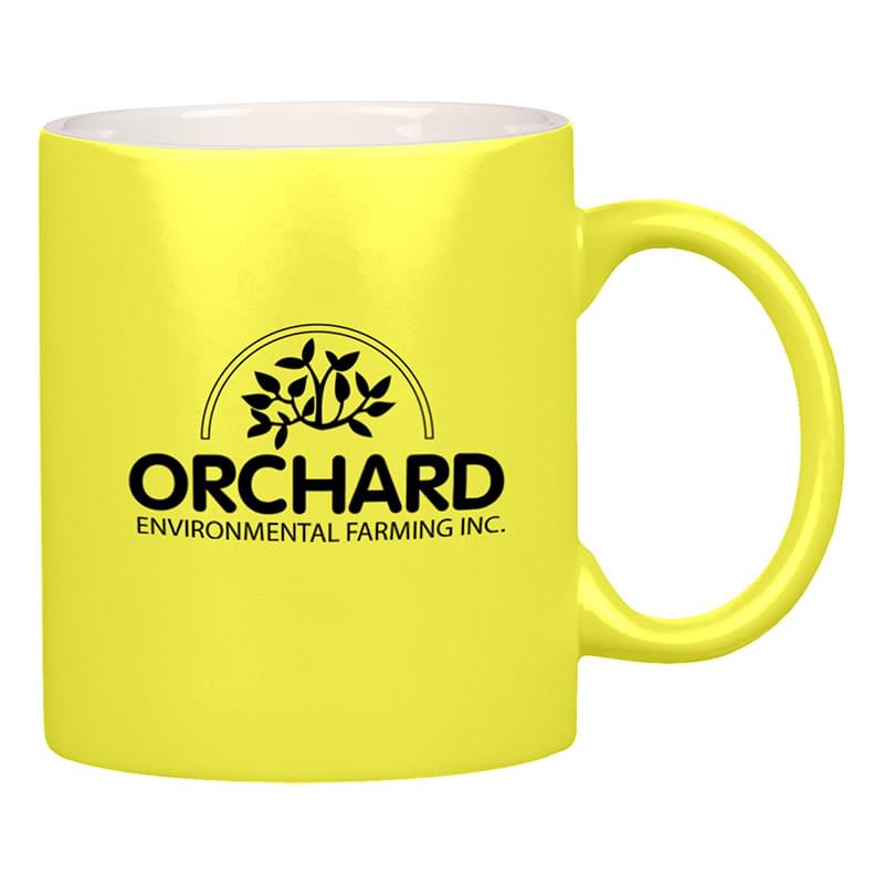 11 Oz . Neon Mug With C-Handle