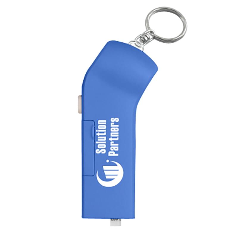 Tire Gauge Flashlight With Key Ring